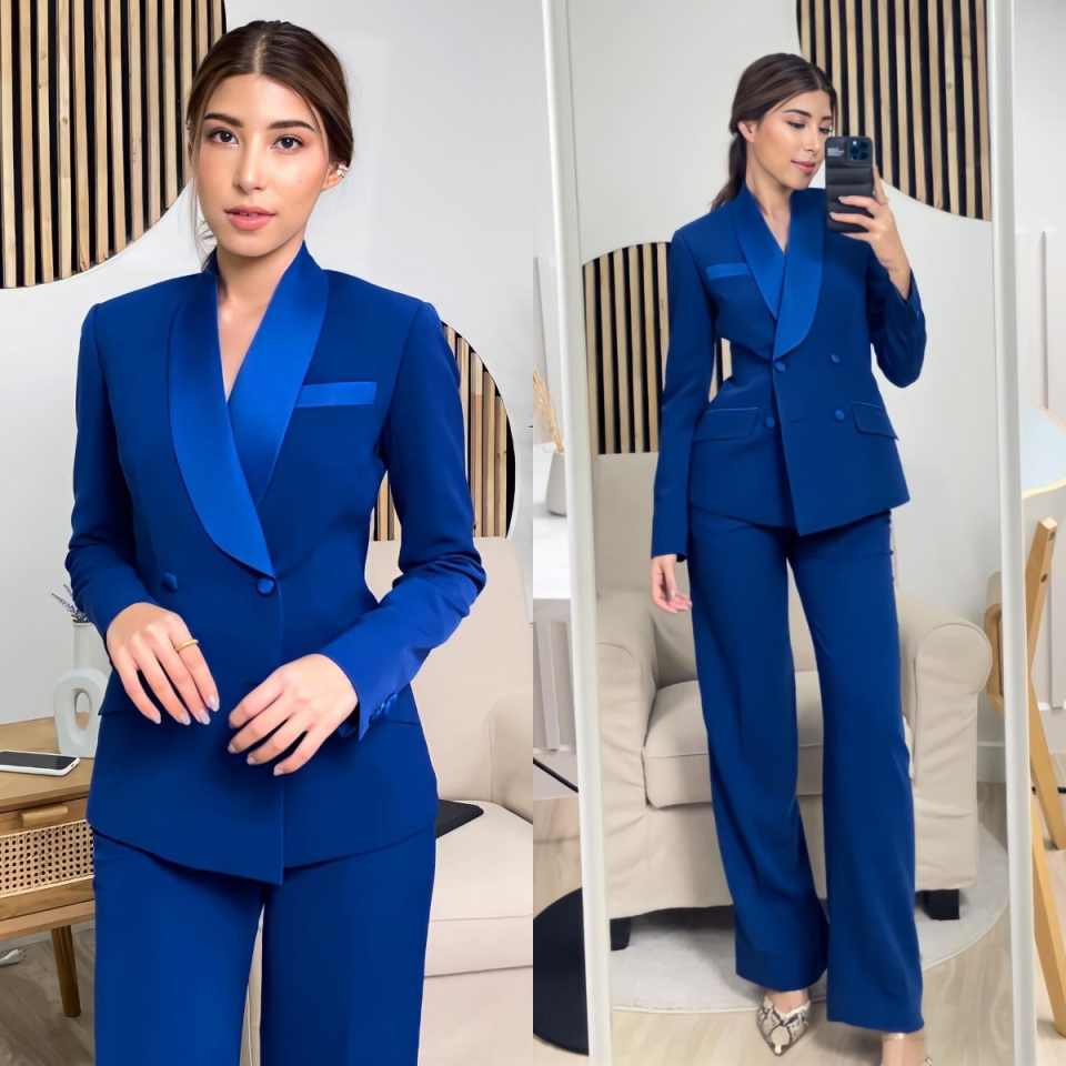 Women'S Formal Wear For Girls - Ensemble de veste pour femme bleu