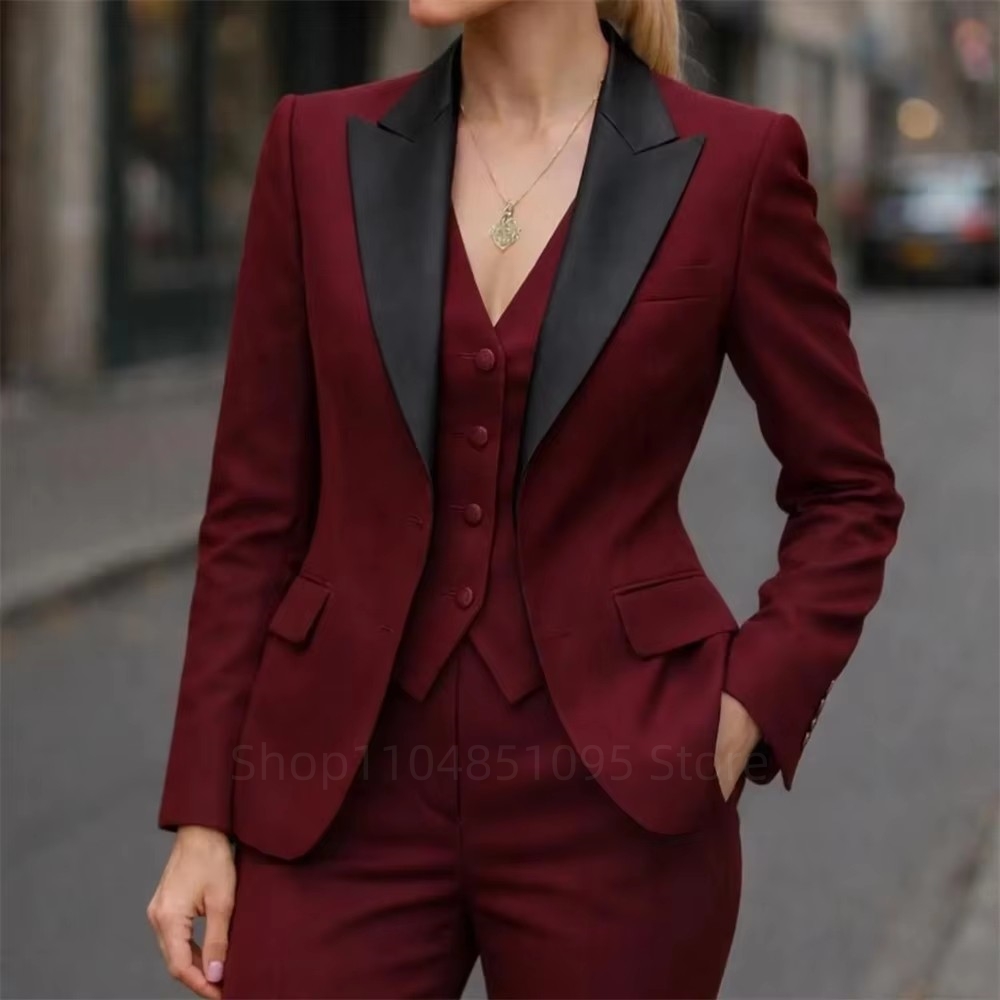 Women'S Formal Wear With Pants - Ensemble tailleur-pantalon 3 pièces élégant pour
