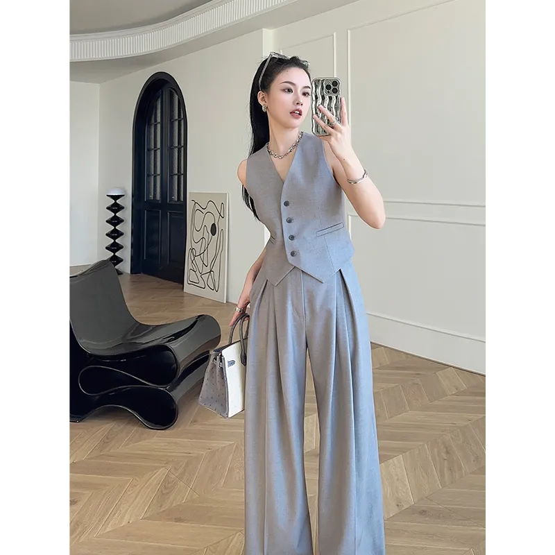 Ensemble veste sans manches et - Women'S Formal Wear With Pants avis et prix