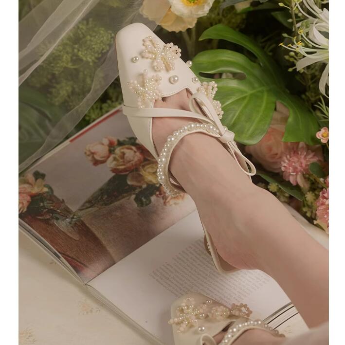 Perle perles arc sangle latéra - Kitten Heel Women avis et prix